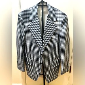 Vintage Old Money Men’s Gingham Suit Light Weight